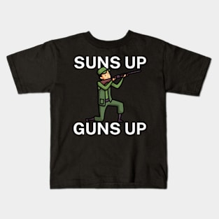 Suns up guns up Kids T-Shirt